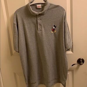 Disney Store Grey Mickey Mouse Polo